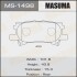 Колодки гальмівні передн Lexus RX 350 (06-08)/ Toyota Highlander (03-07) (MS-1498) masuma ms1498 (фото 1)