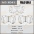 Колодки тормозные передн Lexus LX570/ Toyota Land Cruiser (07-) (MS-1541) masuma ms1541 (фото 1)