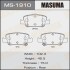 Колодки тормозные задн Toyota Auris (06-13), Corolla (06-13) (MS-1910) masuma ms1910 (фото 1)