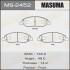 Колодки тормозные передн Nissan Note (05-12), Tida (04-12) (MS-2452) masuma ms2452 (фото 1)