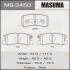 Колодки тормозные задн Mitsubishi ASX (10-15), Grandis (04-10), Lancer (08-12), Outlander (07-12), Pajero (MS-3450) masuma ms3450 (фото 1)