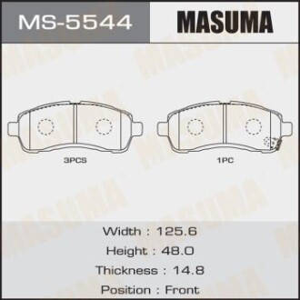 Колодки гальмівні (MS-5544) masuma ms5544