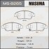 Колодки тормозные передн HONDA CIVIC IX (FB, FG) 1.8 (FB2) (12-17), HONDA CR-Z (10-15), SUZUKI SX4 (MS-8265) masuma ms8265 (фото 1)