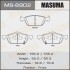 Колодки тормозные передн Honda Accord, Civic (08-) (MS-8902) masuma ms8902 (фото 1)