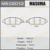 Колодки тормозные передн Infinity QX60/ Nissan Murano, Pathfinder (13-) (MS-C2013) masuma msc2013 (фото 1)