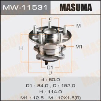 Ступица колеса (MW-11531) masuma mw11531