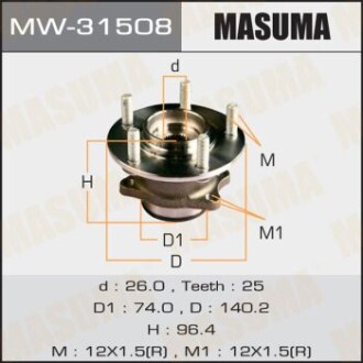 Маточина колеса (MW-31508) masuma mw31508