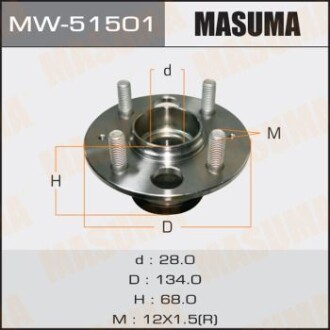 Маточина колеса (MW-51501) masuma mw51501