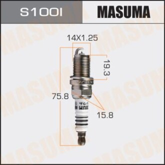 Свічка запалювання masuma s100I