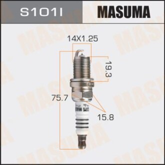 Свічка запалювання іридієва masuma s101I