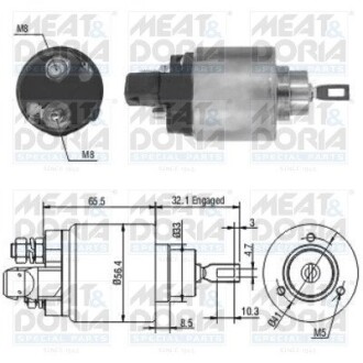 Ведуча шестерня стартера meat&doria 46004