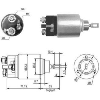 MEATDORIA DB Втягивающее реле стартера W202/210 VW LT 2,3 96- meat&doria 46044