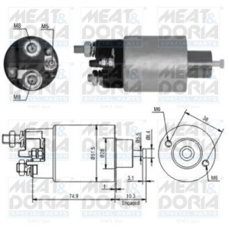 Соленоїд стартера meat&doria 46099