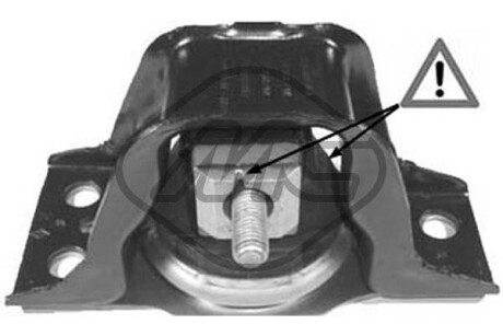 Опора двигуна права Renault Clio, Modus 1.5D/2.0 (04-) metalcaucho 05142