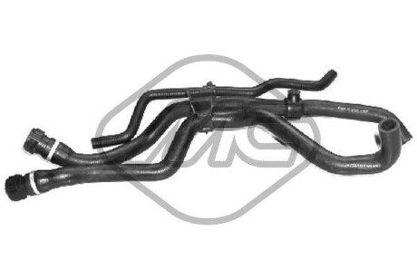 Патрубок радіатора Renault Kangoo I, Clio II 1.4/1.6 (97-07) metalcaucho 08722