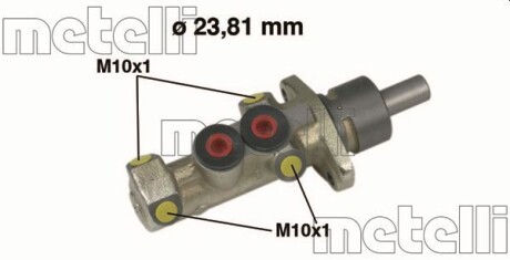 Цилиндр тормозной (главный) metelli 05-0299