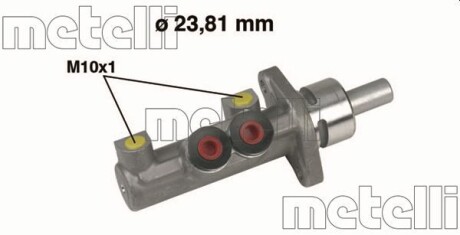 Цилиндр тормозной главный metelli 05-0412