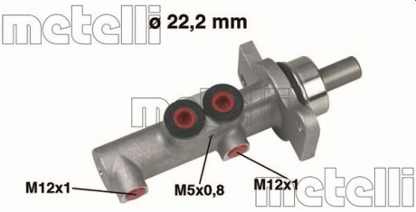 Цилиндр тормозной главный metelli 05-0423