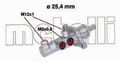 Цилиндр тормозной (главный) metelli 05-0543