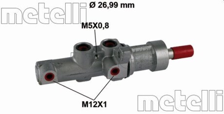 Цилиндр тормозной (главный) metelli 05-0867