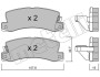 Колодки гальмівні (задні) Toyota Camry 86-01/Avensis 97-03/Carina 87-97/Lexus RX 98-03/ES 89-01 metelli 2201611 (фото 11)