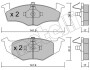 Комплект тормозных колодок (дисковых).) metelli 2202060 (фото 1)