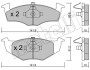 Тормозные колодки (передние) Seat Cordoba/Ibiza II 93-02/VW Golf III 91-99/Polo 95-02 metelli 2202062 (фото 2)