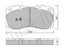 Комплект тормозных колодок (дисковых).) metelli 2202680 (фото 1)