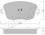 Колодки гальмівні (передні) Seat Cordoba/Ibiza IV/VW Polo/Skoda Fabia 99-15/Roomster 06-15 metelli 2205470 (фото 2)