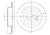 Диск тормозной (задний) Mini Cooper (R50/R53) 01- (259x9.9) metelli 230667C (фото 2)