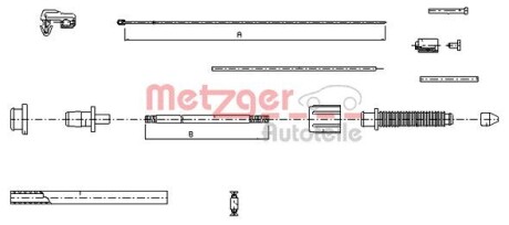 Трос акселератора metzger 10.0382