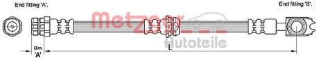 Тормозной шланг metzger 4110259