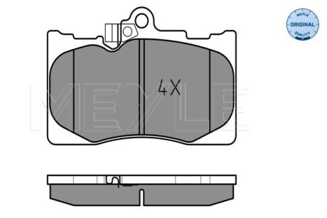 Колодки гальмівні (передні) Lexus GS 05-/IS III//RC 09- (Advics) meyle 025 203 2517/W