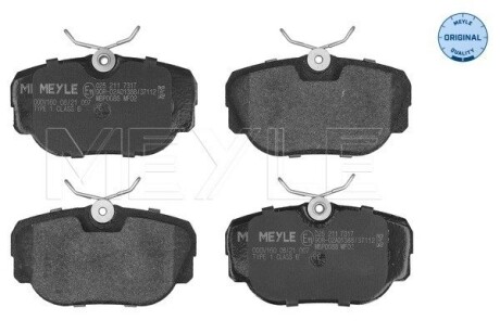 Колодки гальмівні (передні) BMW 3 (E30)/Z1 1.6-2.7 82-94 meyle 0252117317 (фото 1)