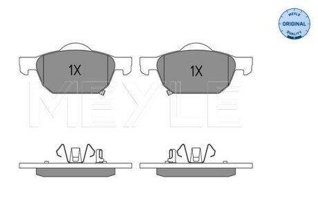 Колодки гальмівні (передні) Honda Accord VIII 08- meyle 025 247 9617/W