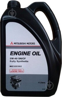 Олива моторна Engine Oil 5W-40, 4л. mitsubishi mz320362