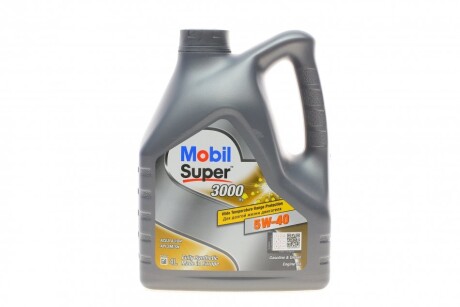 Моторна олива Super 3000 X1 5W-40, 4л. mobil 152566