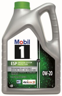 Масла моторные 1 ESP X2 0W-20 (Канистра 5л) mobil 157784