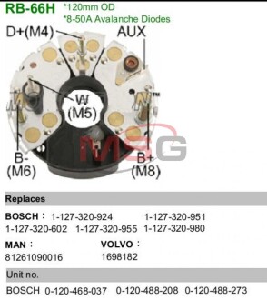 Выпрямитель диодный mobiletron rb66h