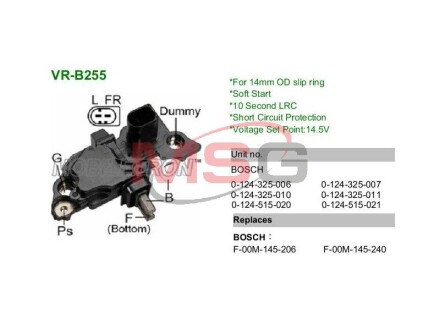 Регулятор напруги генератора mobiletron vrb255