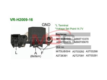 Регулятор напряжения генератора mobiletron vrh200916