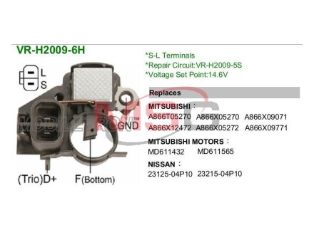 Регулятор генератора mobiletron vrh20096h