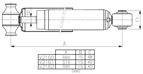 FORD амортизатор Van-Magnum задн. TRANSIT 13- monroe v2162