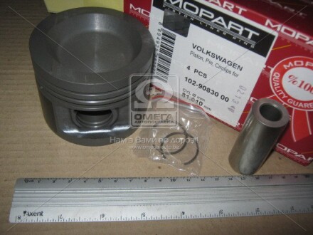 Поршень без колец VAG 81,01 2,0/2,5 AAC/AAF T4 (выр-во) mopart 102-90830 00