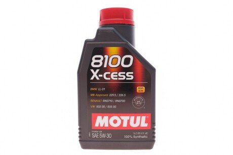 Олива моторна 8100 X-cess 5W-30, 1л. motul 368101