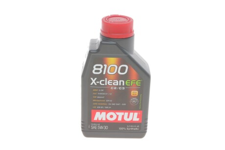 Олива моторна 8100 X-Clean EFE 5W-30, 1л. motul 814001