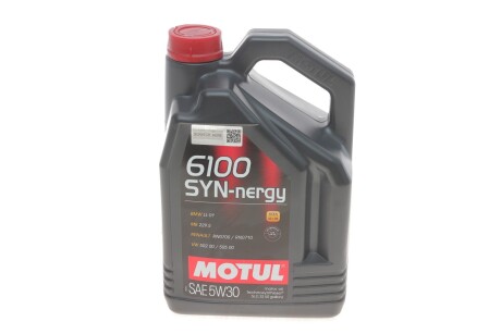 Олива моторна 6100 Syn-Nergy 5W-30, 5л. motul 838351