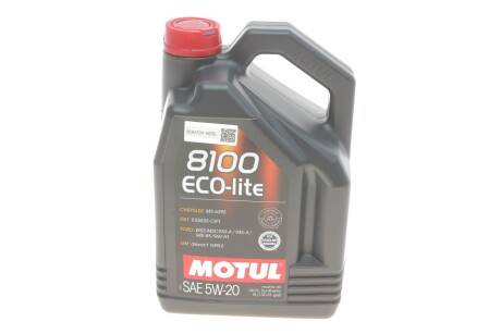 Олива моторна 8100 Eco-Lite 5W-20, 5л. motul 841451