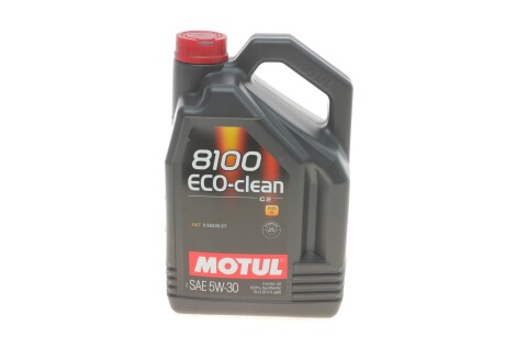 Олива моторна 8100 Eco-Clean 5W-30, 5л. motul 841551 (фото 1)