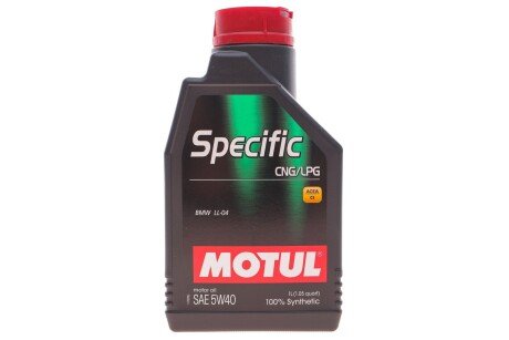 Олива 5W40 Specific CNG/LPG (1л) (101717) знятий з виробн motul 854011